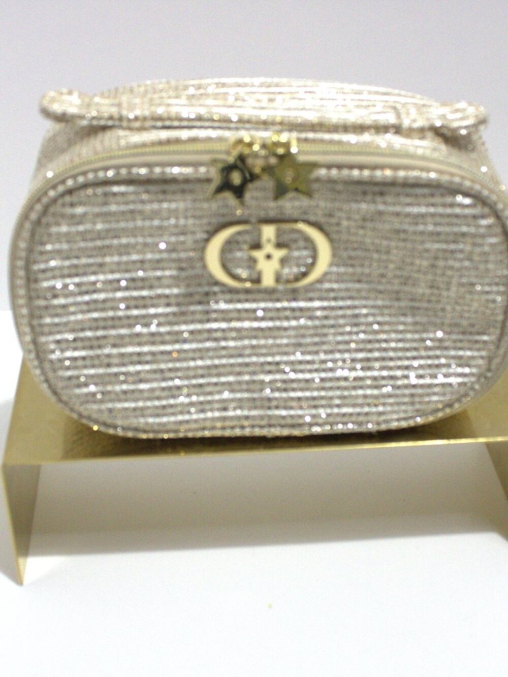 Christian Dior 2025 Limited Holiday Make up Bag with Gold accessories